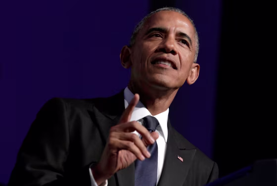 Image: U.S. President Barack Obama addresses the Congressional Black Caucus Foundation's 46th annual Legislative Conference Phoenix Awards Dinner
