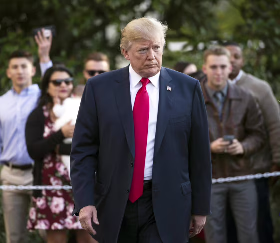 Image: US President Donald J. Trump departs the White House for Asia