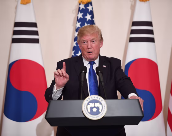 Image: President Donald Trump in South Korea