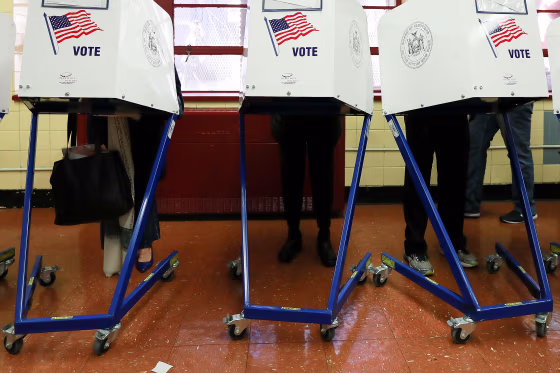 Image: Nation Goes To The Polls In Contentious Presidential Election Between Hillary Clinton And Donald Trump