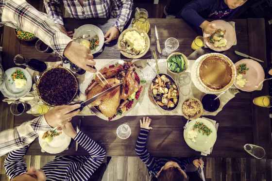 Image: Traditional Holiday Stuffed Turkey Dinner