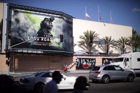 Image: The Twenty-First Century Fox Studios building is seen in Los Angeles