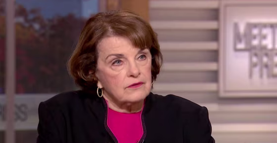 Image: Sen. Dianne Feinstein (D-CA) appears on Meet the Press, Dec. 3, 2017.