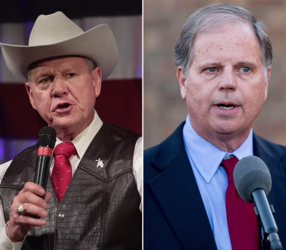 Image: Roy Moore and Doug Jones