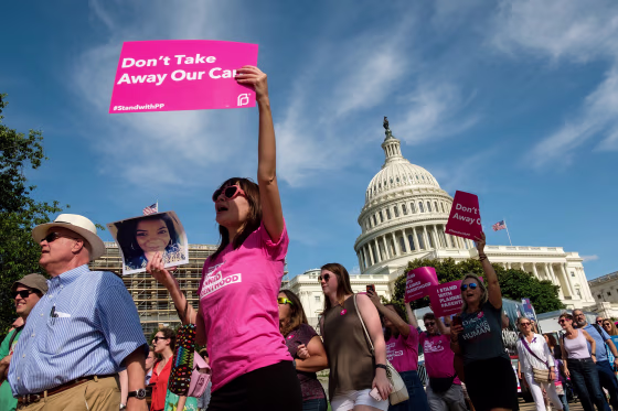 Image: DNC Chair Tom Perez Leads Protest At Capitol Over GOP's Health Care Plan