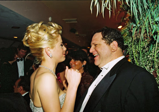 Image: Mira Sorvino and Harvey Weinstein
