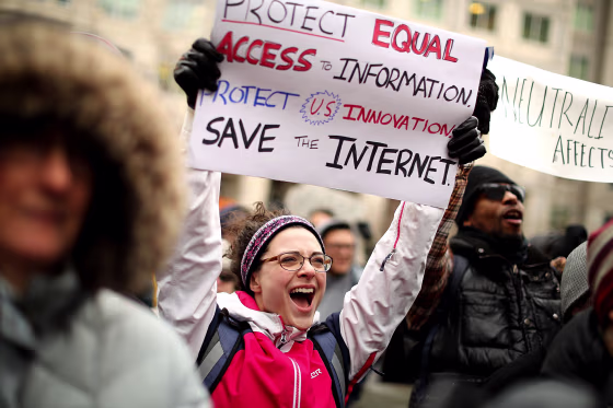 Image: Protestors Rally At FCC Against Repeal Of Net Neutrality Rules