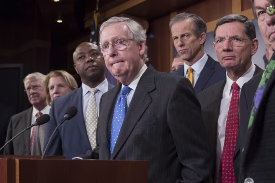 Image: Senate passes Republican-crafted tax plan
