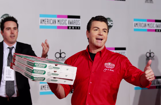 Image: John Schnatter, founder and chief executive of Papa John's Pizza