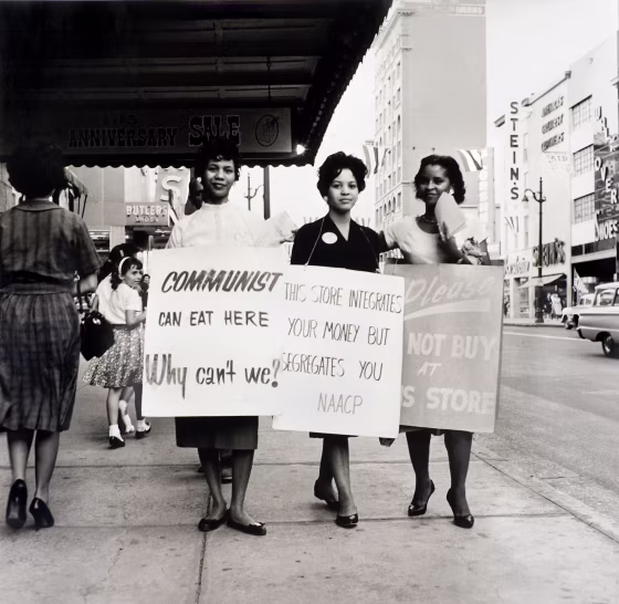 Image: NAACP Protest, Main Street, Memphis, early 1960s.