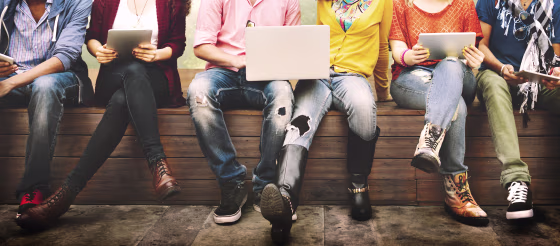 Image: Teenagers Young Team Together Cheerful Concept
