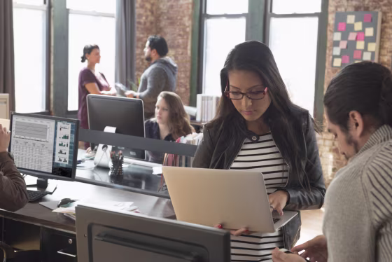 Image: Millennials in office