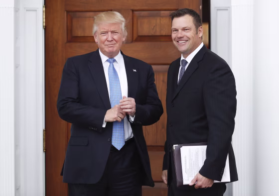 Image: Donald Trump and Kris Kobach