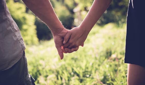 Image: First Date Holding Hands