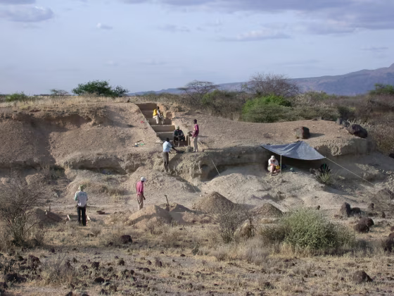 Image: Olorgesailie Basin excavation site