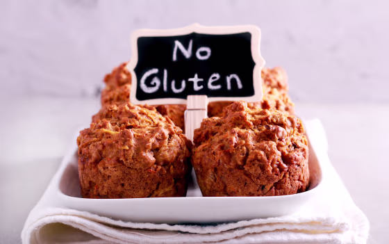 Image: No gluten muffins on plate