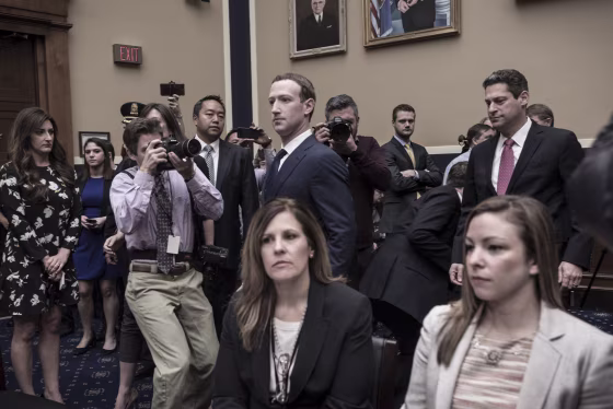 Image: Mark Zuckerberg appears before the House and Energy Committee