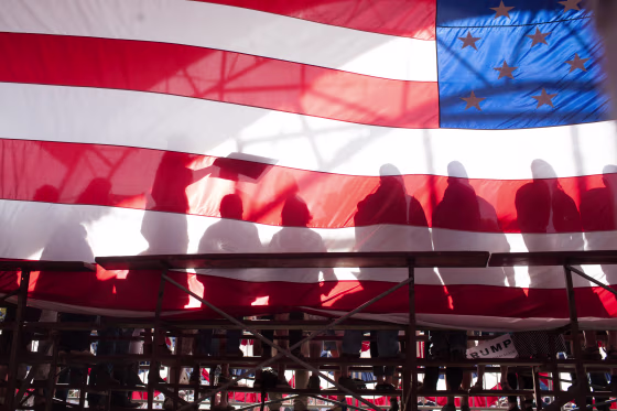 Image: GOP Republican Candidate Donald Trump Holds Rally In Lynden, Washington