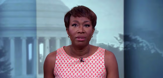 Image: Joy Reid, the host of \"AM Joy,\" addresses offensive blog posts that have surfaced, April 28, 2018.