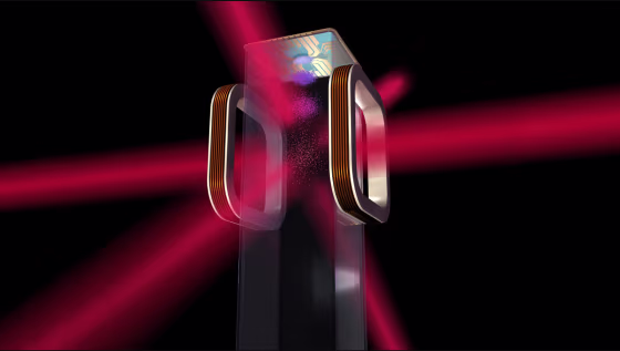 Image: Atom chip for use by NASA's Cold Atom Laboratory (CAL) aboard the International Space Station