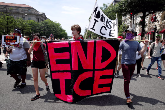 Image: Immigration activists rally to protest against the Trump Administration's immigration policy in Washington