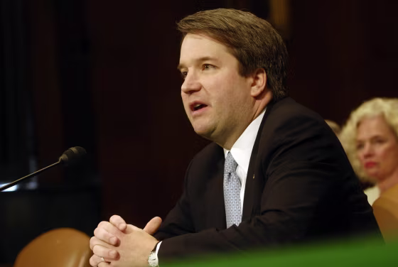 Brett Kavanaugh testifies at a Senate Judiciary Committee in 2006