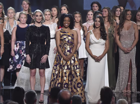 Image: Sarah Klein, Tiffany Thomas Lopez, Aly Raisman