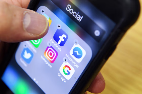 Image: apps Facebook, Instagram and Twitter