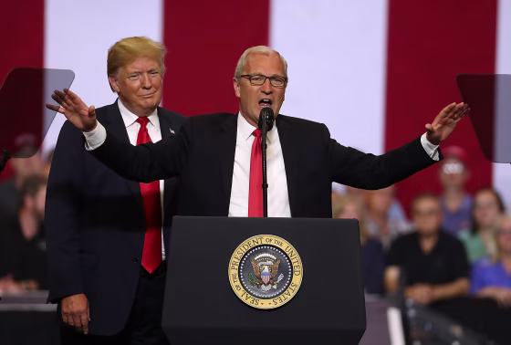 Image: President Trump Holds Rally In Fargo, North Dakota