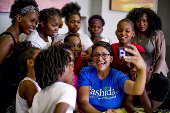 Image: Rashida Tlaib, a candidate for Michigan's 13th congressional district