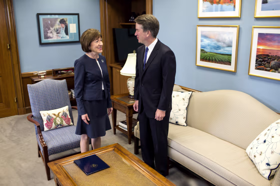 Image: Supreme Court Nominee Brett Kavanaugh Meets With Democratic Senators On Capitol HIll