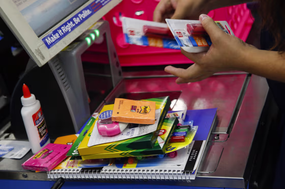 Back to School Shopping At Wal-Mart