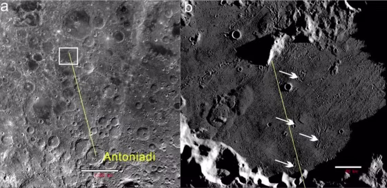 Image: Secondary craters within Von K?rm?n Crater, the Chang'e 4 landing region