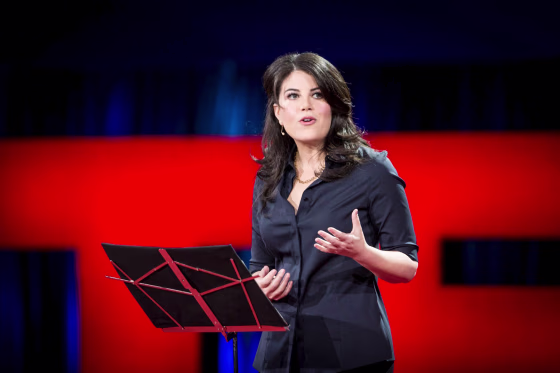 Image: Former White House intern Monica Lewinsky speaks at the TED2015 conference in Vancouver
