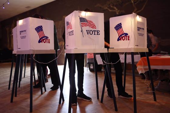 Image: Voters In California Head To Polls To Cast Ballots In State's Primary Election