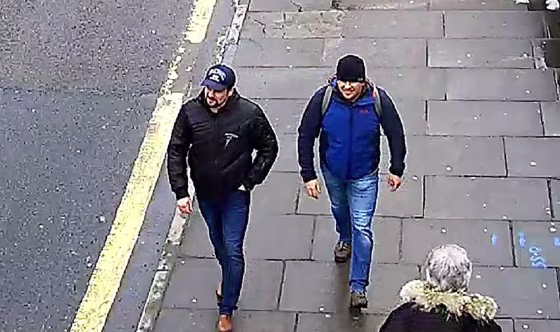 Image: Ruslan Boshirov and Alexander Petrov on Fisherton Road, Salisbury, England on March 4, 2018