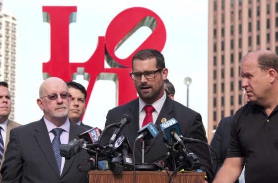 Brian Sims during the announcement of the introduction of H.B. 1686, the Pennsylvania Marriage Equality Act.