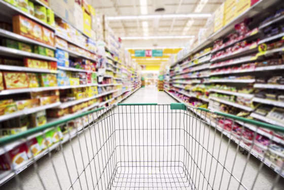 A supermarket aisle