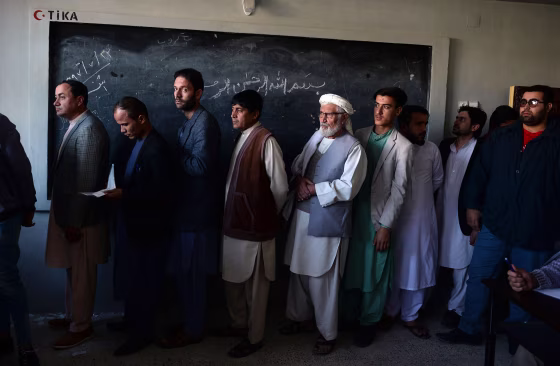 Image: AFGHANISTAN-UNREST-ELECTION-VOTE
