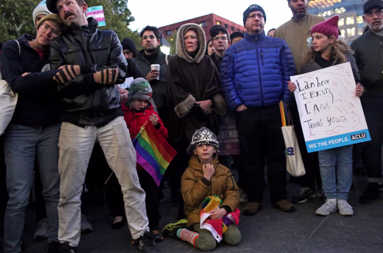 Image: Activists Hold Rally In New York City For Trans And GNC Rights