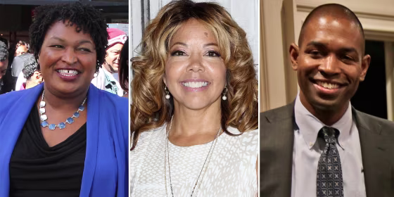 Image: Stacey Abrams Lucy McBath Antonio Delgado
