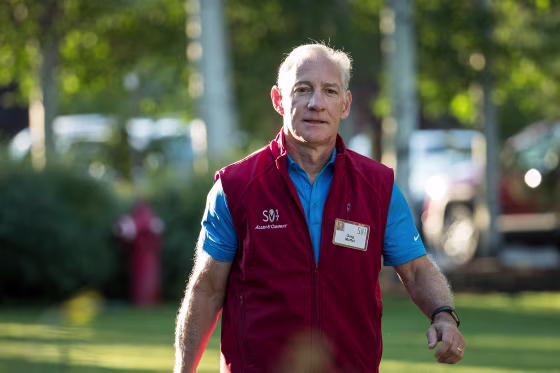 Greg Maffei, chief executive officer of Liberty Media Corporation, arrives at the annual Allen and Company Sun Valley Conference