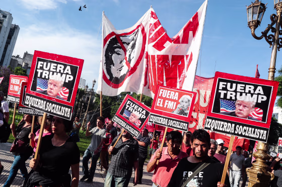 Image: Protestst against G20 Summit in Buenos Aires