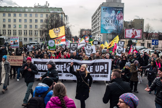 Image: Protesters March In Katowice Amid Climate Summit