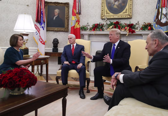 Image: President Trump Meets With Nancy Pelosi And Chuck Schumer At White House