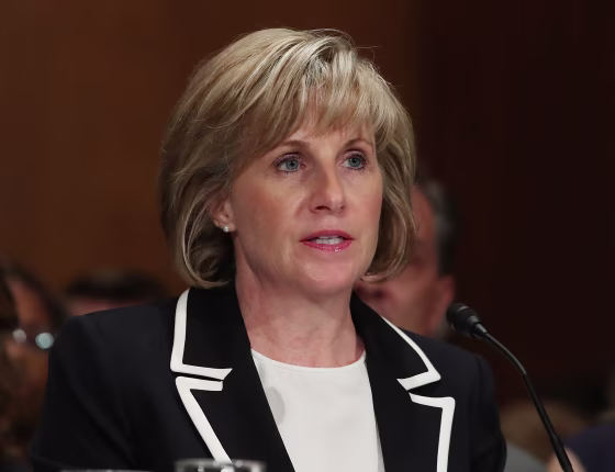 Image: Pamela Patenaude at her Deputy HUD Secretary confirmation hearing on Capitol Hill on June 6, 2017.