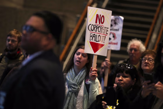 Image: Protestors In Bay Area Rally To Hold Utility PG&E Accountable For Camp Fire