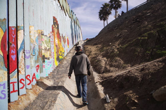 Image: Border Wall On US Mexico Border Continues To Be Sticking Point Driving Government Shutdown Into Its Third Week