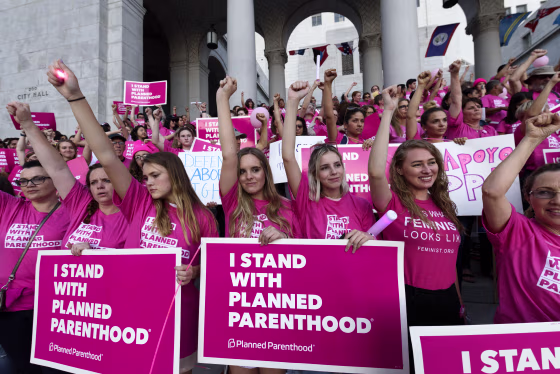 Planned Parenthood Rally in Los Angeles