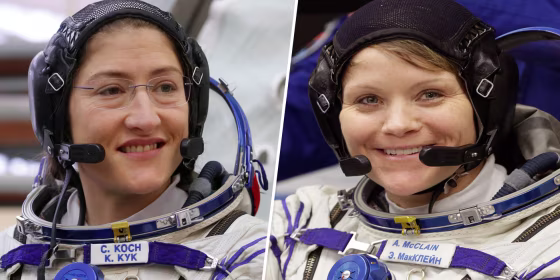 Christina Koch and Anne Mcclain